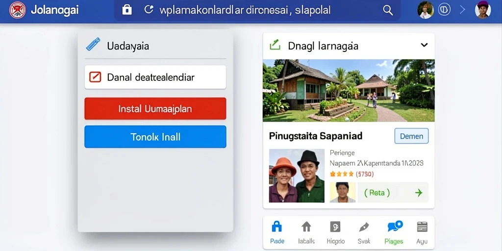 Tampilan awal game yang menggugah selera.