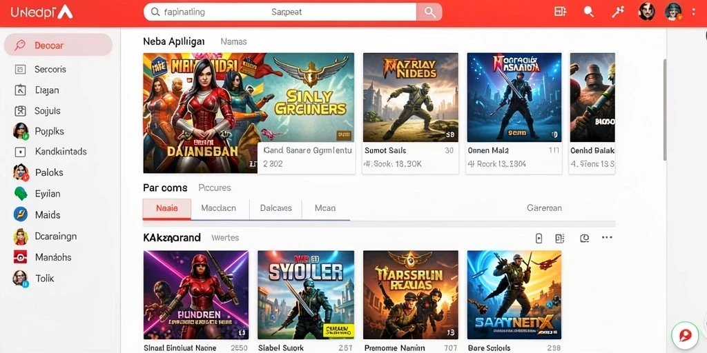 Tangkapan layar menampilkan dunia permainan yang berwarna-warni.