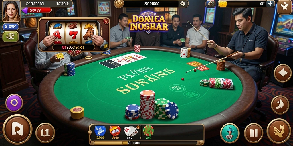 Tangkapan layar menampilkan tampilan antarmuka utama yang menarik.