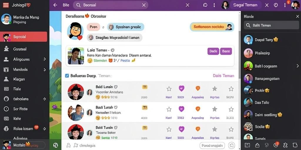 Screenshot utama menunjukkan tampilan antarmuka yang menarik.