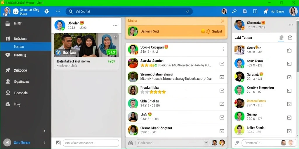 Tampilan antarmuka utama RP8 yang menarik.