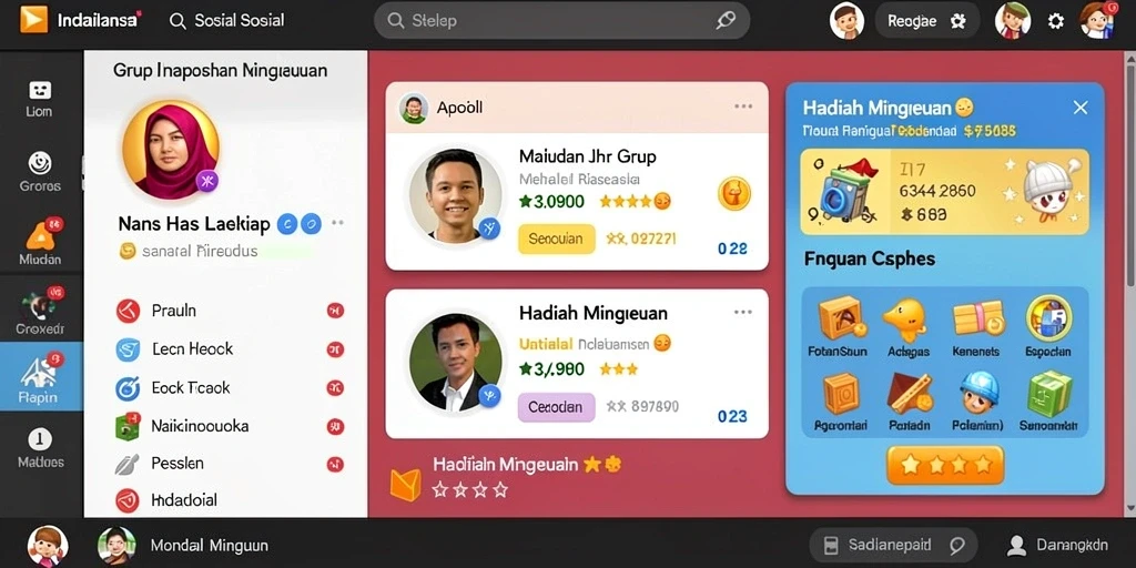 Lihat karakter utama dalam petualangan seru.