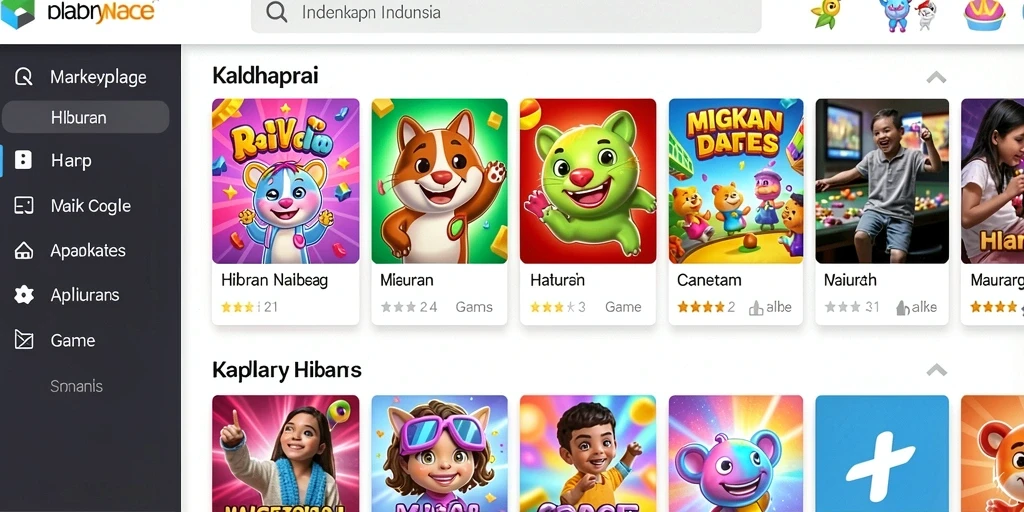 Screenshot menampilkan karakter utama dengan latar belakang yang indah.
