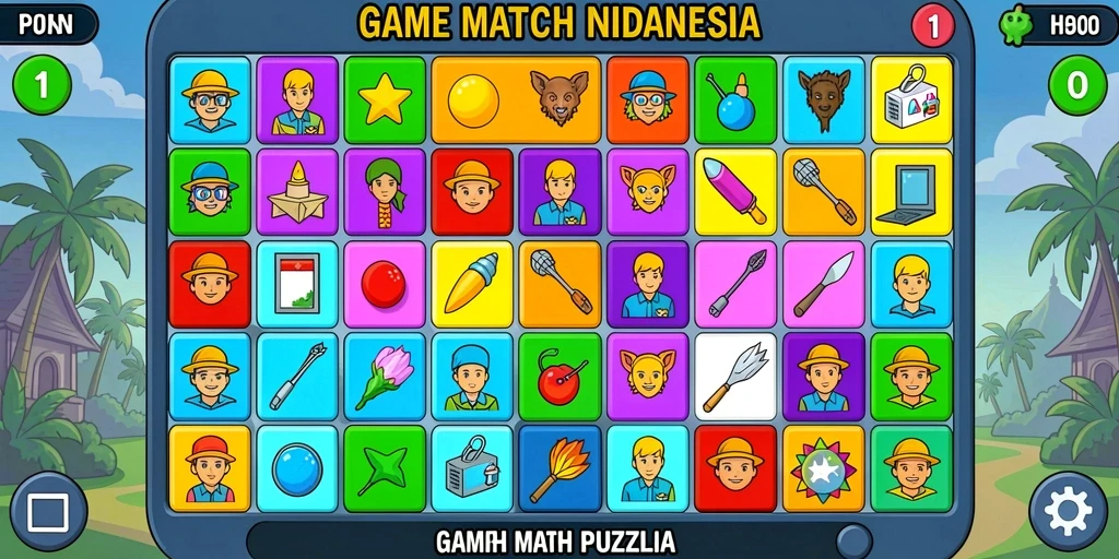 Screenshot menunjukkan karakter utama dalam aksi.